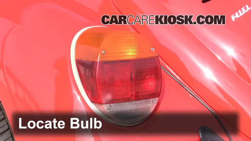 1976 Volkswagen Beetle 1.6L 4 Cyl. Convertible Luces Luz trasera (reemplazar foco)